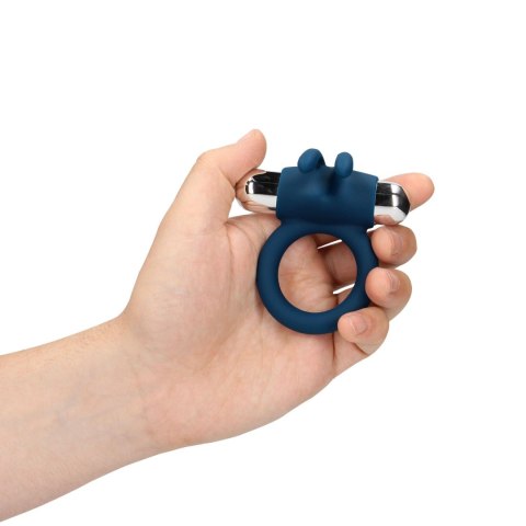 Vibrating Rabbit Cock Ring - Baltic Blue Loveline