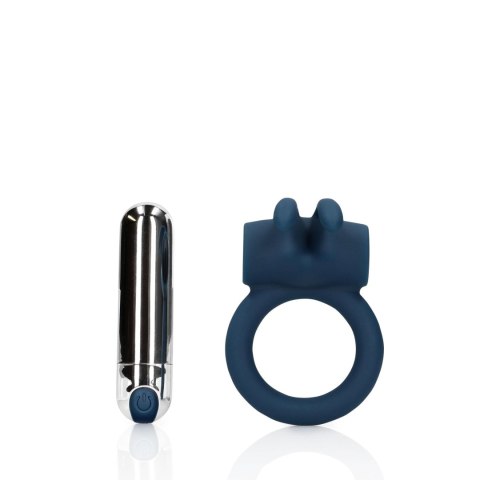 Vibrating Rabbit Cock Ring - Baltic Blue Loveline