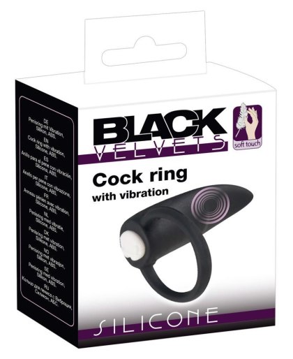 BV Cock ring with vibration Black Velvets