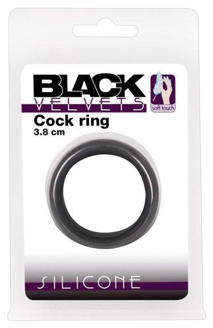 Black Velvets Cock Ring 3.8 cm Black Velvets