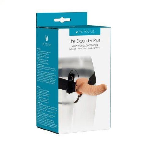 Proteza-The Extender Plus Vibrating Hollow Strap On Kinx Me You Us