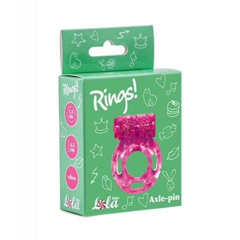 Cockring with vibration Rings Axle-pin pink Lola Toys