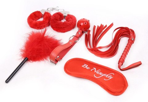 Fetish Fever - Bondage Set - 5 pieces - Red Fetish Fever