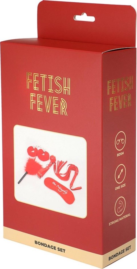 Fetish Fever - Bondage Set - 5 pieces - Red Fetish Fever