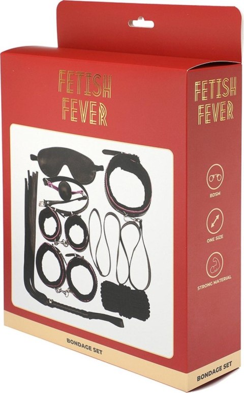 Fetish Fever - Bondage Set - 7 pieces - Black Fetish Fever