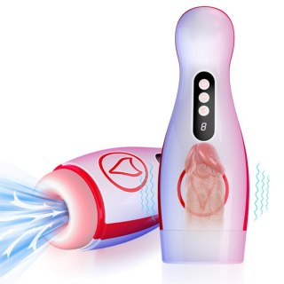 Masturbator - Vibrating Masturbation Cup , 7 Suction Power, 7 Vibration Setting B - Series Fox