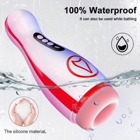 Masturbator - Vibrating Masturbation Cup , 7 Suction Power, 7 Vibration Setting B - Series Fox