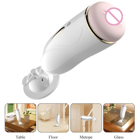 Masturbator-Vibrating Masturbation Cup USB 7 + Interactive Function / Talk Mode B - Series Fox