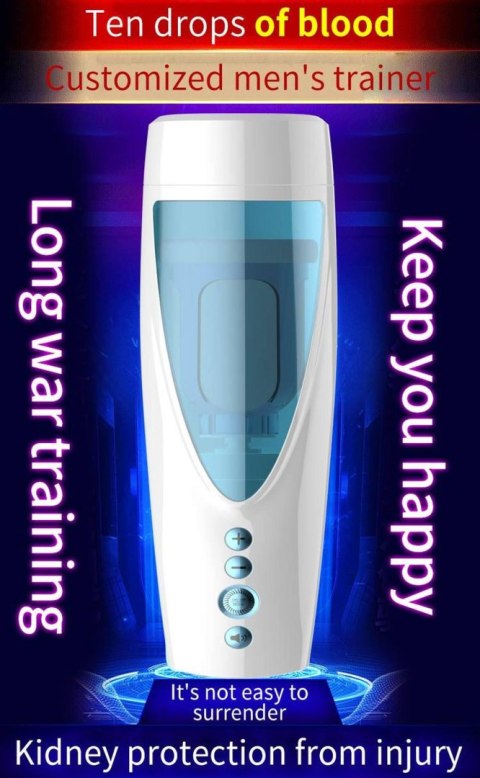 Masturbator-Vibrating, Rotating and Flashing Masturbation USB 10+10 Function / Talk Mode B - Series Fox