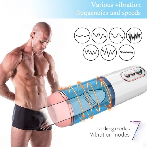 Masturbator-Vibration 7, 7 Sucking modes, Hand B - Series Fox