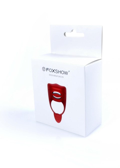 Wibrator-Silicone Ring Red USB 7 Function + Electro stim / remote control B - Series Fox