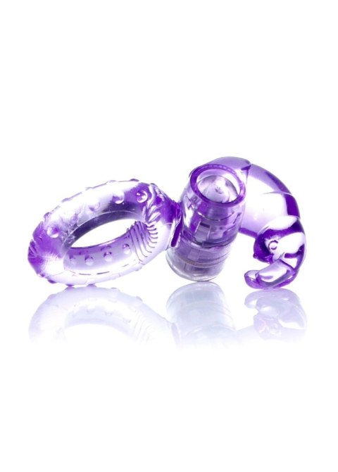 Pierścień-Rabbit Vibro CockRing Purple B - Series EasyLove