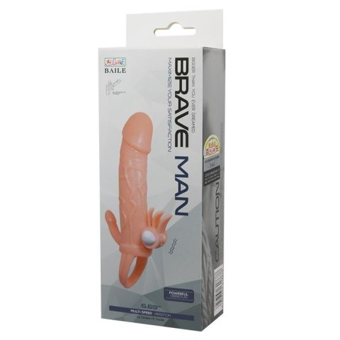 BAILE - BRAVE MAN SKIN 6,69"" MULTI-SPEED vibration Baile