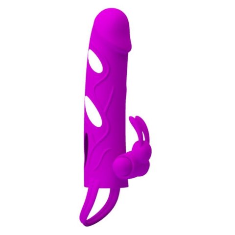 PRETTY LOVE - PENIS SLEEVE WITH BALL STRAP vibration PURPLE Pretty Love