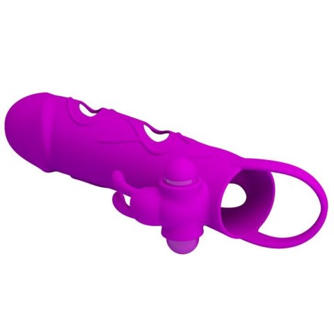 PRETTY LOVE - PENIS SLEEVE WITH BALL STRAP vibration PURPLE Pretty Love