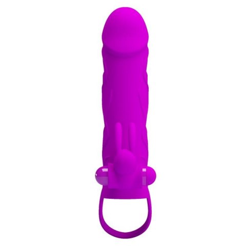 PRETTY LOVE - PENIS SLEEVE WITH BALL STRAP vibration PURPLE Pretty Love