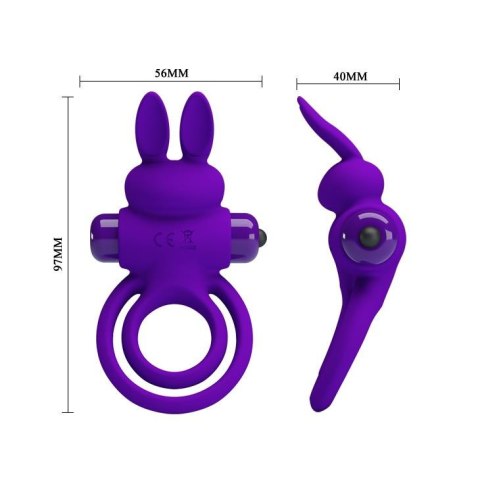 PRETTY LOVE - VIBRANT PENIS RING III 10 Functions Purple Pretty Love