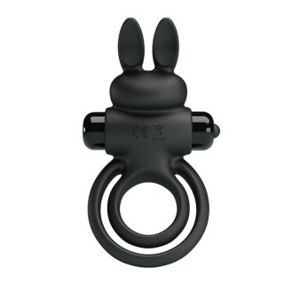 PRETTY LOVE - VIBRANT PENIS RING III Black Pretty Love