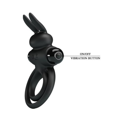 PRETTY LOVE - VIBRANT PENIS RING III Black Pretty Love