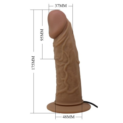 PRETTY LOVE - HARNESS BRIEFS- Draven Strap-On 6,8'' Dildo vibration Pretty Love