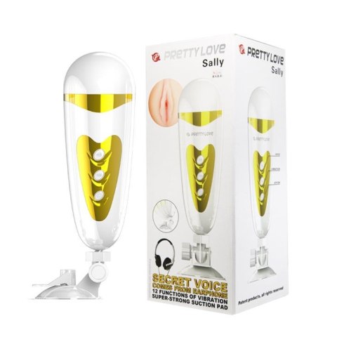 PRETTY LOVE -SALLY, 12 vibration functions Sex talk Suction base Pretty Love