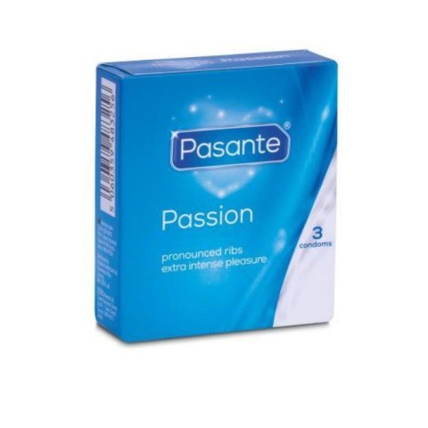 Passion stimulating condoms 3 pcs Pasante