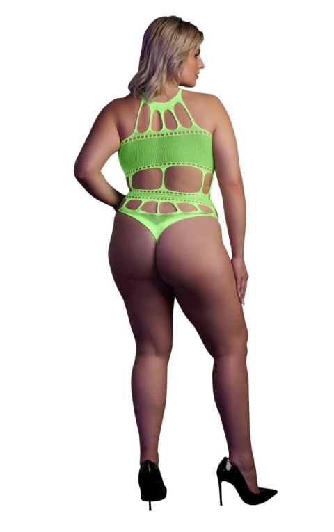 Body with Grecian Neckline - Neon Green - XL/XXXXL Ouch!