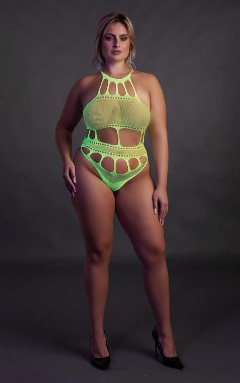 Body with Grecian Neckline - Neon Green - XL/XXXXL Ouch!