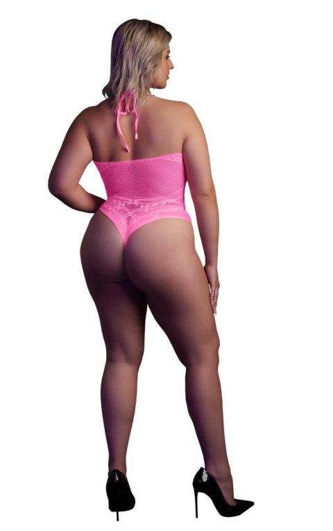 Body with Halter Neck - Neon Pink - XL/XXXXL Ouch!