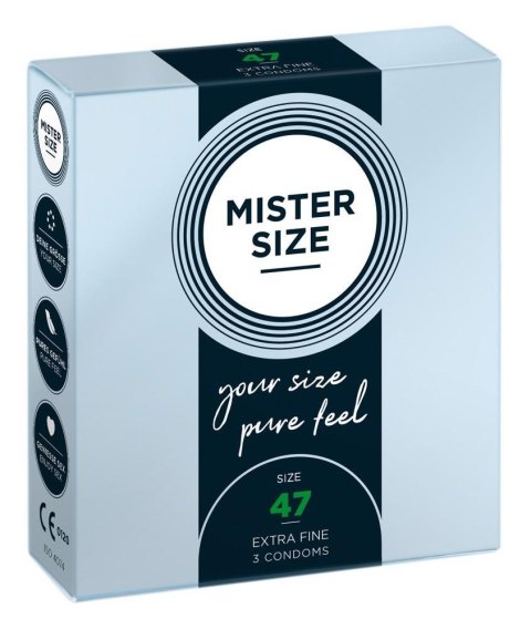 Mister Size 47mm pack of 3 MISTER SIZE