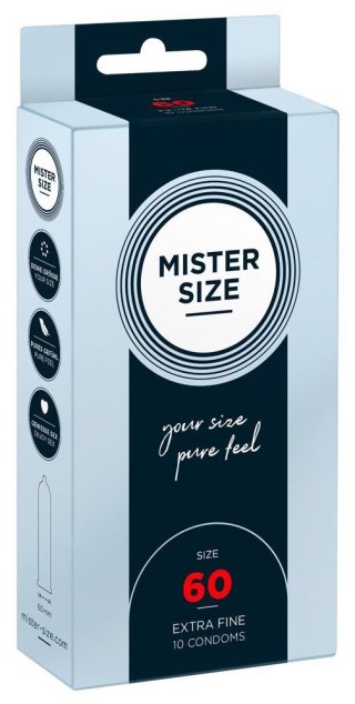 Mister Size 60mm pack of 10 MISTER SIZE