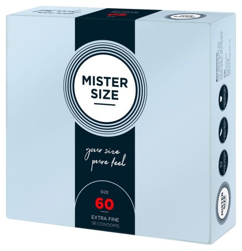 Mister Size 60mm pack of 36 MISTER SIZE