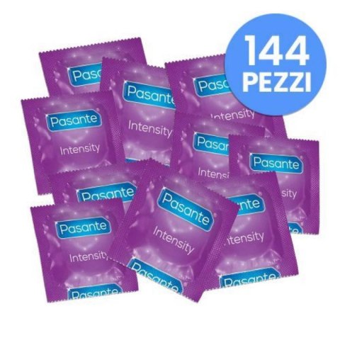 Stimulating condoms intensity 144 pcs Pasante