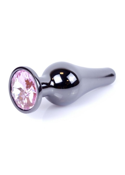 Plug-Jewellery Dark Silver BUTT PLUG- Rose B - Series HeavyFun