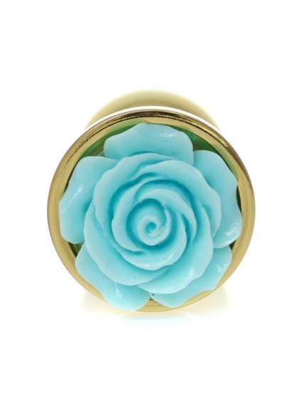 Plug-Jewellery Gold PLUG ROSE- Light Blue B - Series HeavyFun