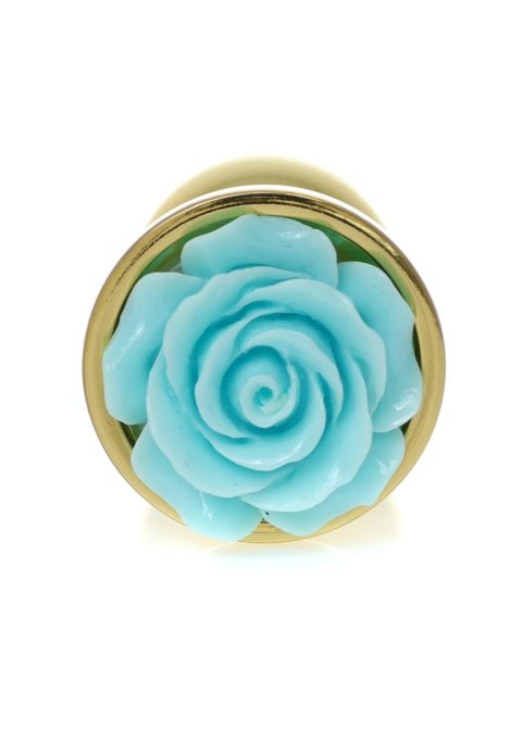 Plug-Jewellery Gold PLUG ROSE- Light Blue B - Series HeavyFun