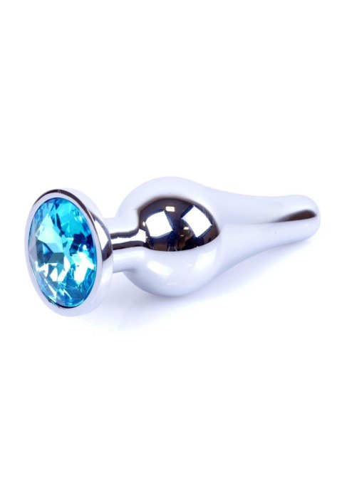 Plug-Jewellery Silver BUTT PLUG- Light Blue B - Series HeavyFun