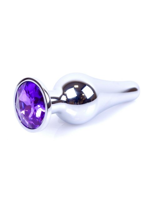 Plug-Jewellery Silver BUTT PLUG- Purple B - Series HeavyFun