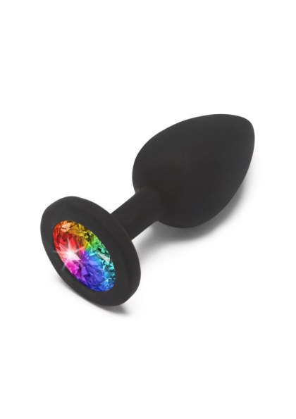 Rainbow Booty Jewel Small Black ToyJoy