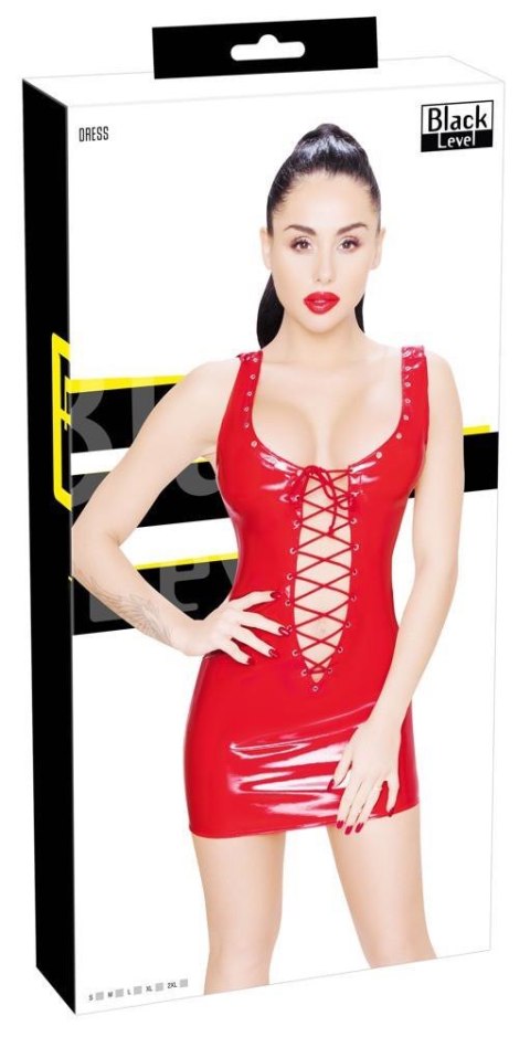 Vinyl Dress red M Black Level