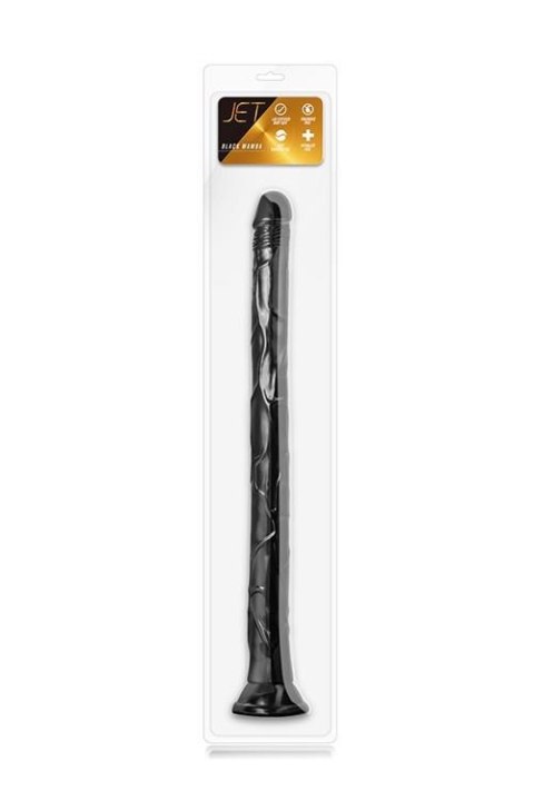 JET BLACK MAMBA 19INCH LONG DILDO BLACK Blush