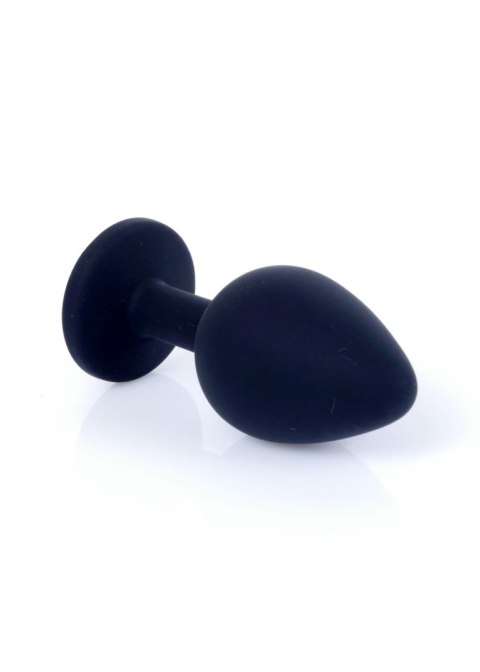 Plug-Jewellery Black Silicon PLUG Medium- Pink Diamond B - Series HeavyFun