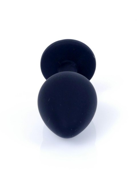 Plug-Jewellery Black Silicon PLUG Medium- Pink Diamond B - Series HeavyFun