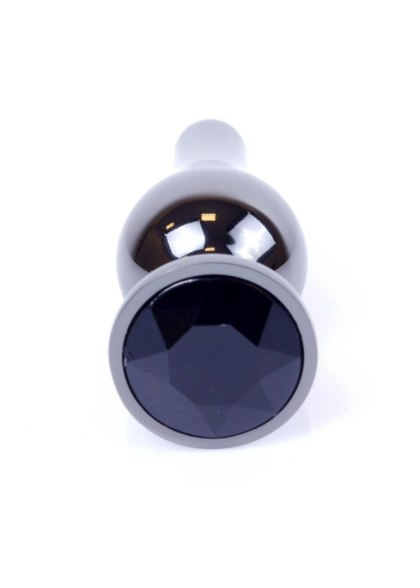 Plug-Jewellery Dark Silver BUTT PLUG- Black B - Series HeavyFun