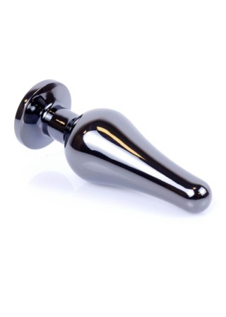 Plug-Jewellery Dark Silver BUTT PLUG- Black B - Series HeavyFun