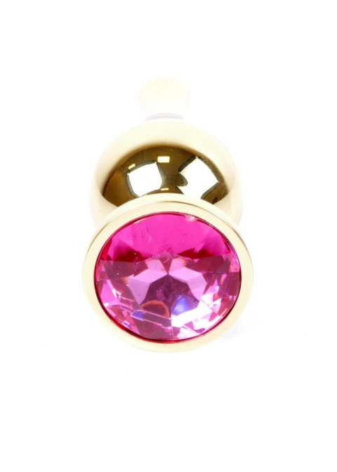 Plug-Jewellery Gold BUTT PLUG- Pink B - Series HeavyFun