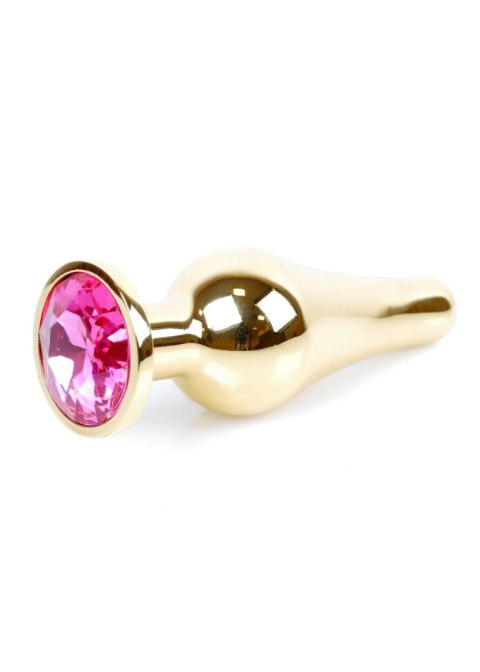 Plug-Jewellery Gold BUTT PLUG- Pink B - Series HeavyFun