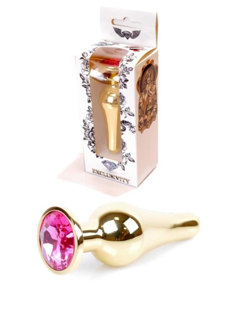 Plug-Jewellery Gold BUTT PLUG- Pink B - Series HeavyFun