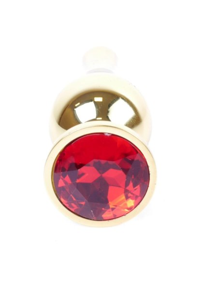 Plug-Jewellery Gold BUTT PLUG- Red B - Series HeavyFun