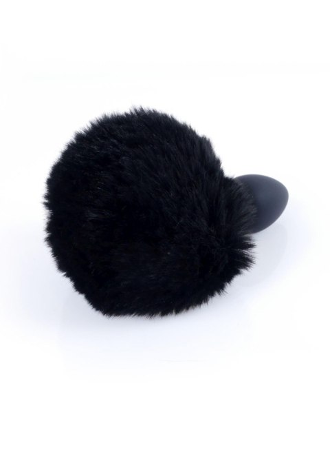 Plug-Jewellery Silicon PLUG - Bunny Tail - Black B - Series HeavyFun